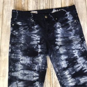 Gap always skinny blue tie dye jeans